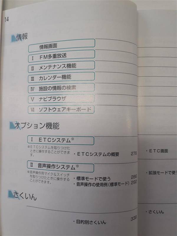 取扱説明書　 トヨタ　カルディナ　(中古)