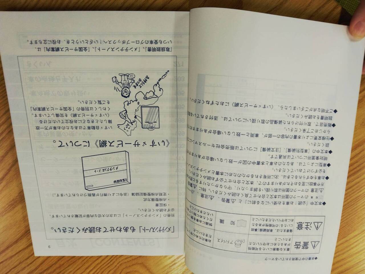 取扱説明書 　いすゞ　エルフ (中古)