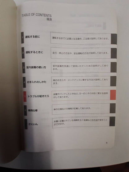 取扱説明書　 トヨタ　ハイエース　 (中古)