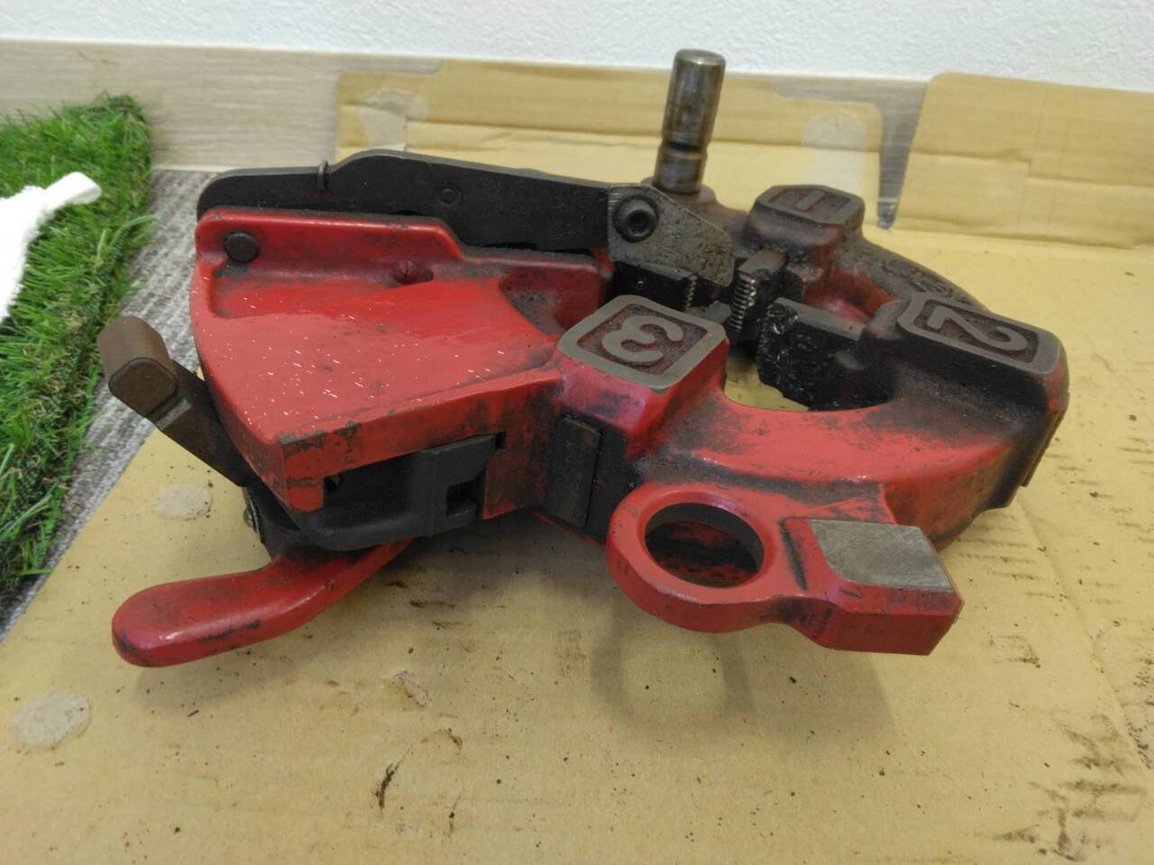 自動切上ダイヘッド REX レッキス 25A-40A 1～2インチ ネジ切り 配管工具（中古）