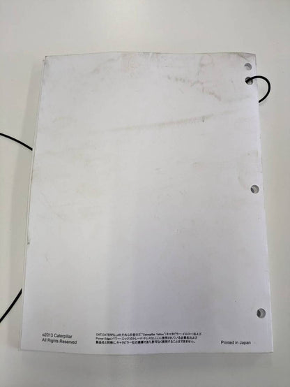 取扱説明書 　CATERPILLAR　ミニ油圧シャベル (中古)