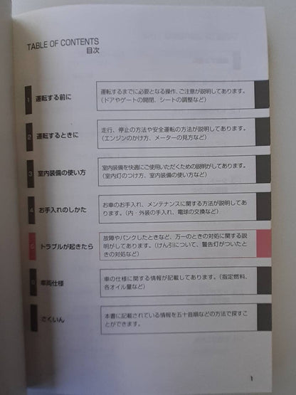 取扱説明書 トヨタ　ライトエース/タウンエース  (中古)