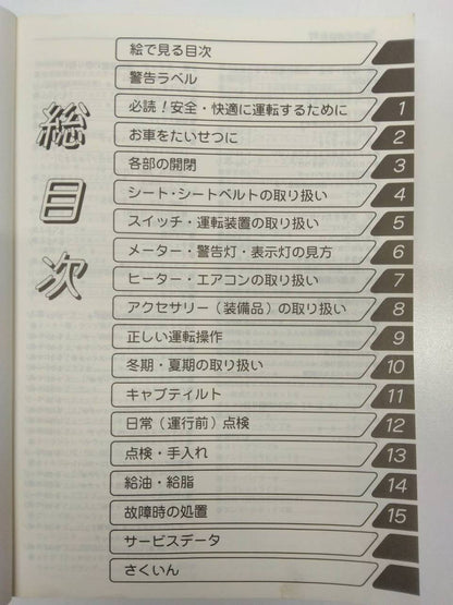 取扱説明書 日野　レンジャープロ (中古)
