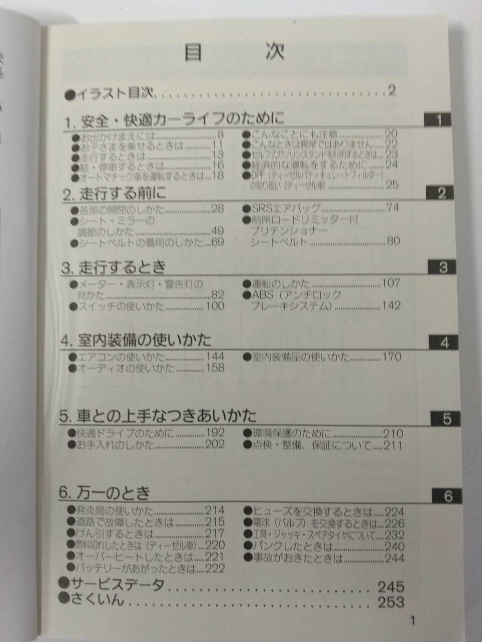 取扱説明書 　日産　キャラバン（中古）