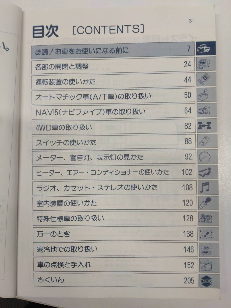 取扱説明書 　いすゞ　エルフ（中古）
