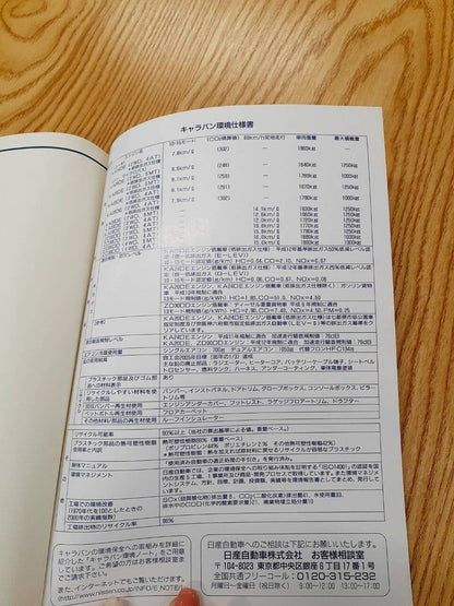 取扱説明書　日産　シビリアン　(中古)