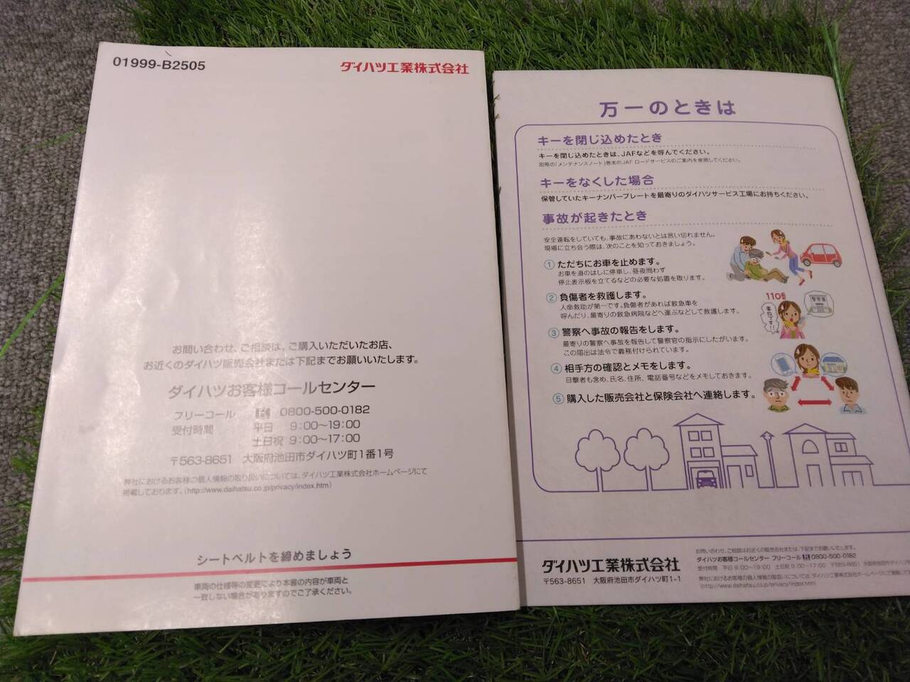 マニュアル 取扱説明書 【ダイハツ/MOVE】5BA-LA150Sから取り外し (中古)