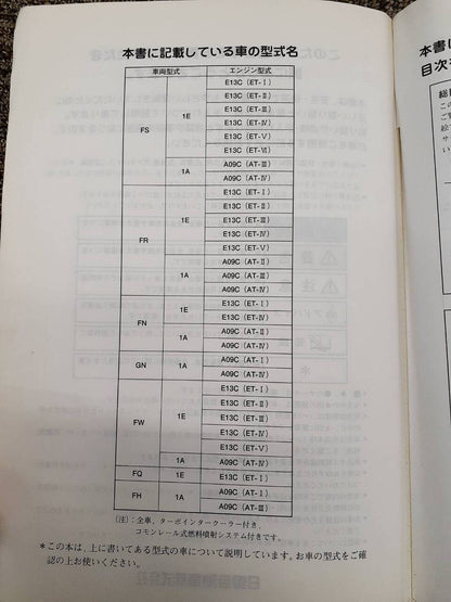 取扱説明書  日野　プロフィア(中古)