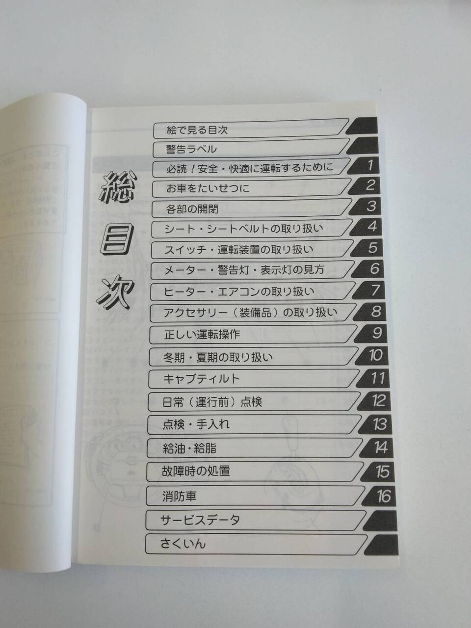 取扱説明書 　日野　デュトロ　 (中古)