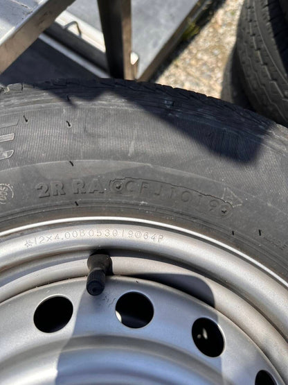 弥富纏め売り タイヤ　4本　【BRIDGESTONE】【185R14】（中古）