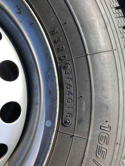 弥富纏め売り タイヤ 　スタッドレス4本セット　TOYO    165/80R 13  90/88N  LT　　（中古）