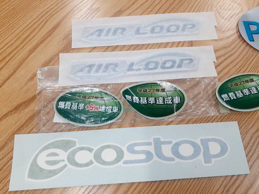 ステッカー　　エコストップ10点セット　（中古）