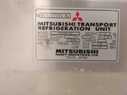 三菱   業務用冷蔵庫   TDC10CXH1-T02　三菱ミニキャブ　U61Tから取り外し（中古）