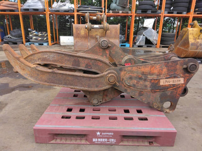 フォークグラップル　フォーク　ハサミ　アーム幅:300mm   ピン径:80mm（中古）