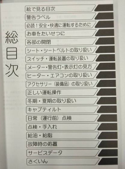 取扱説明書 　日野　レンジャー (中古)