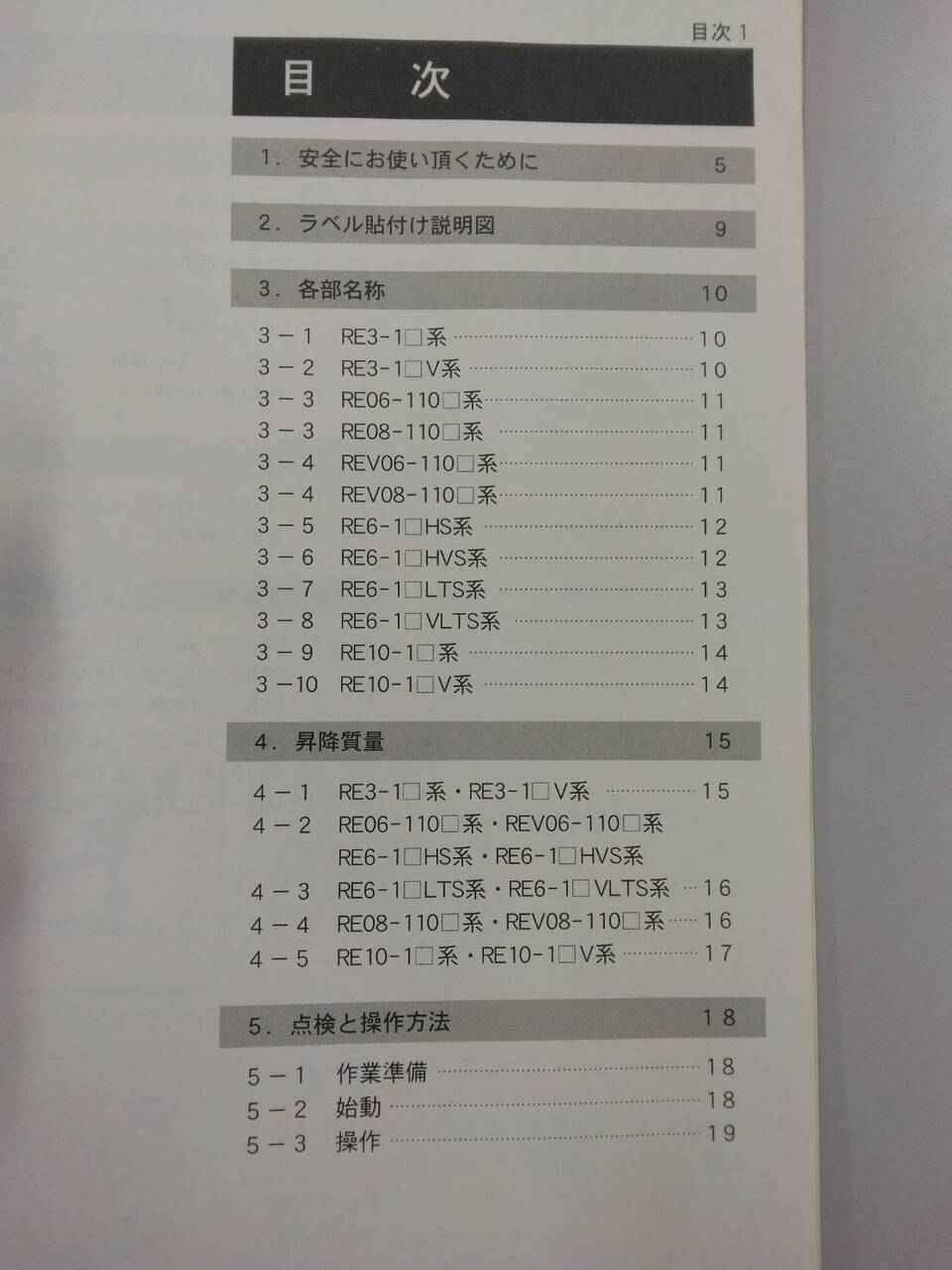 取扱説明書 　新明和　すいちょくゲート (中古)