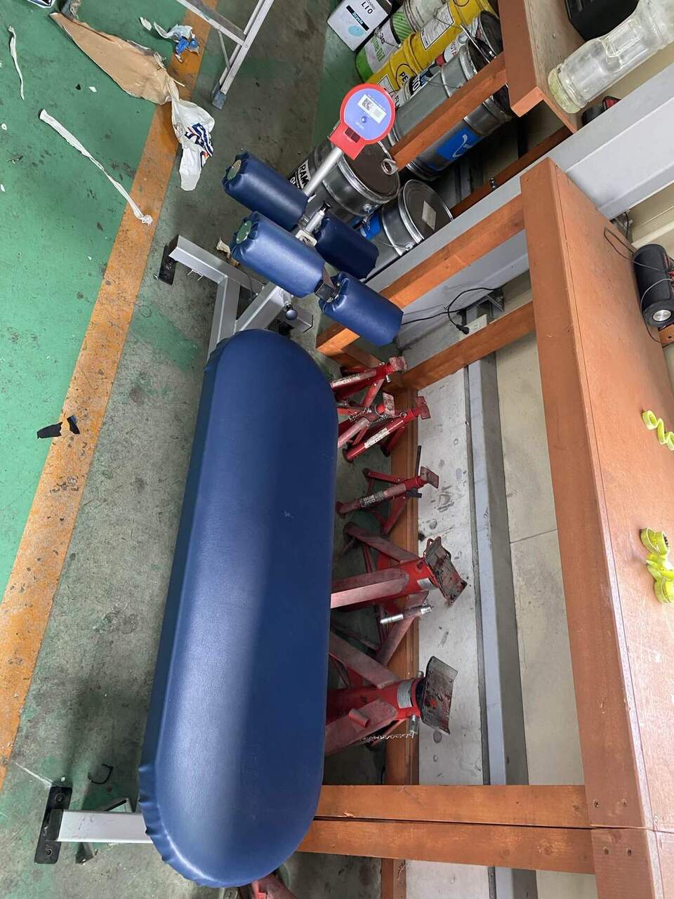 トレーニング機械　竹井機器工業　シット－アップス　上体おこし測定器　T.K.K.5505m　（中古）
