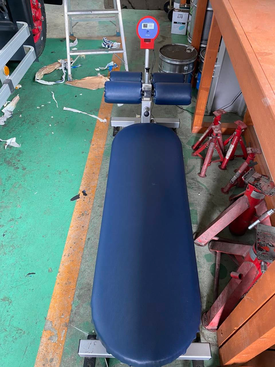 トレーニング機械　竹井機器工業　シット－アップス　上体おこし測定器　T.K.K.5505m　（中古）