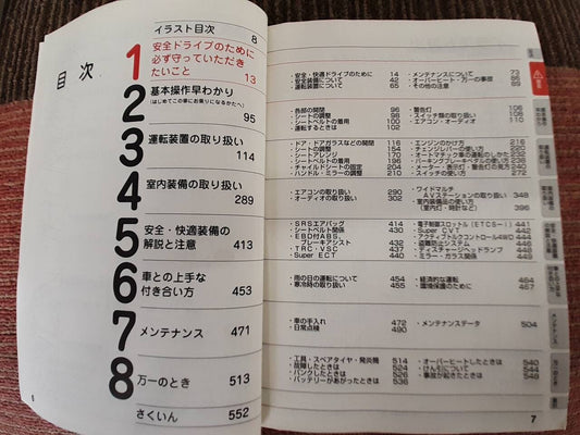 取扱説明書　トヨタ　ウィッシュ　(中古)