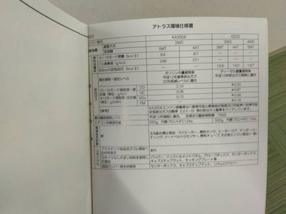取扱説明書 　NISSAN　アトラス (中古)