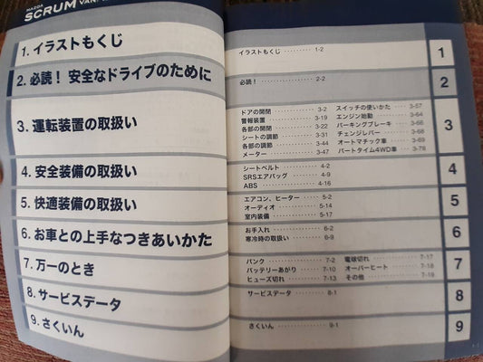 取扱説明書　マツダ　スクラム （中古）