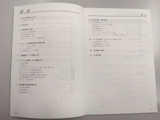 取扱説明書 　古河ユニック　U-WAVE (中古)