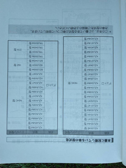 マニュアル　取扱説明書 　【日野】　【デュトロ】 (中古)
