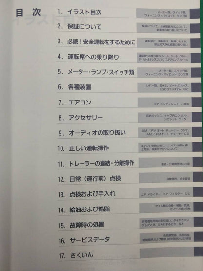 取扱説明書 　UDトラックス　クオン (中古)