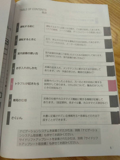 取扱説明書 　トヨタ　ヴェルファイア (中古)
