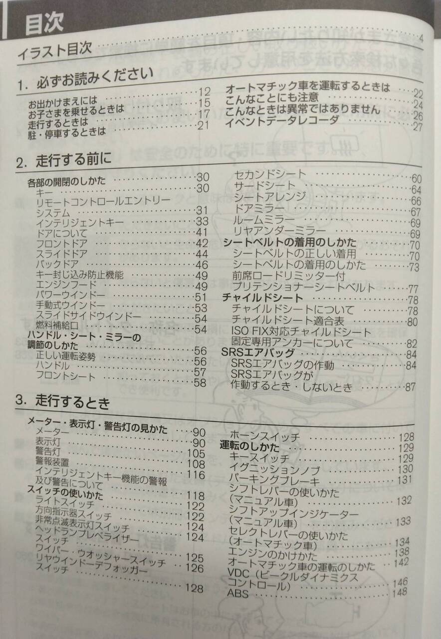 取扱説明書 　ニッサン　バネット NV200 (中古)
