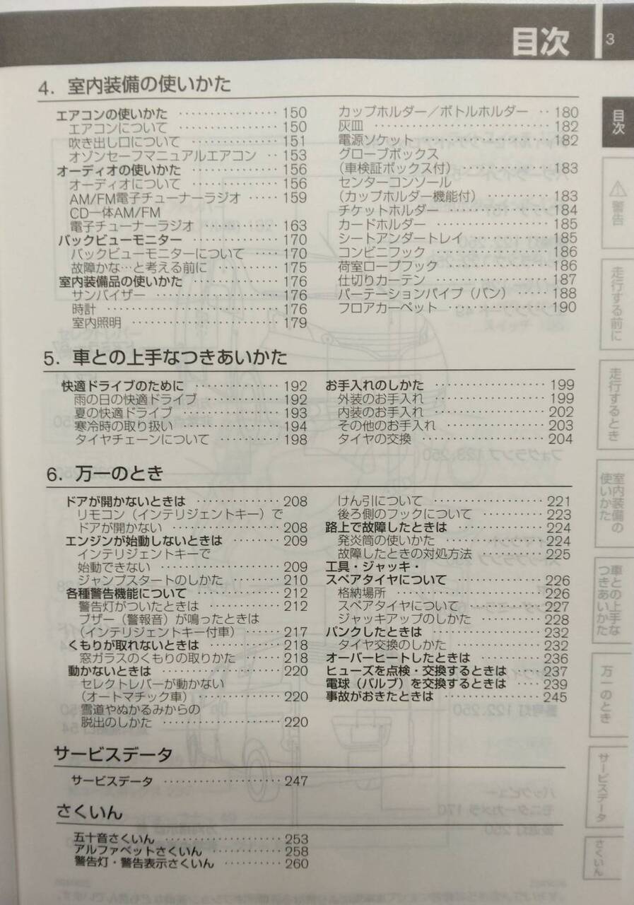 取扱説明書 　ニッサン　バネット NV200 (中古)