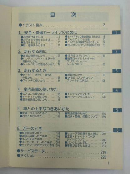 取扱説明書 　NISSN MARCH (中古)