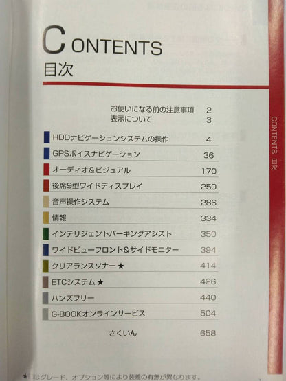 取扱書 　TOYOTA ESTIMA　HDDナビゲーションシステム (中古)