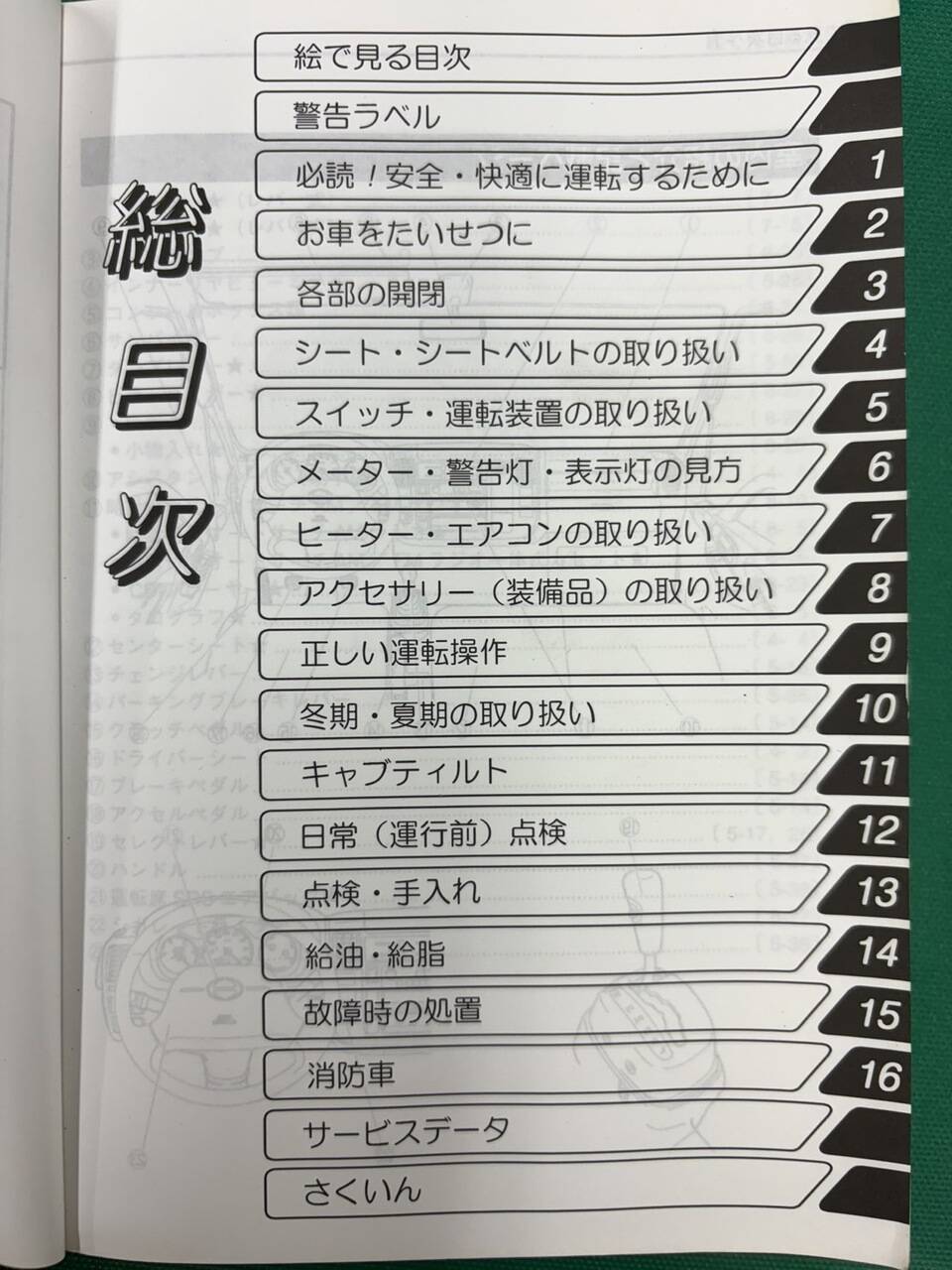 取扱説明書 　日野　デュトロ (中古)