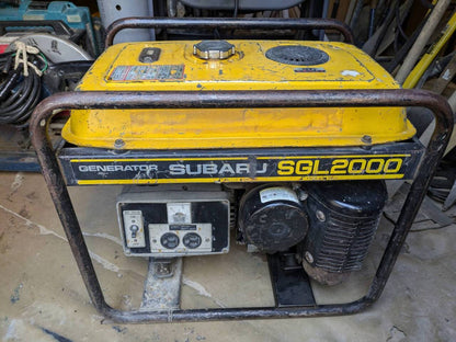 発電機 エンジン発電機 スバル SGL2000 2.0kVA 20A Robin 部品取り（中古）