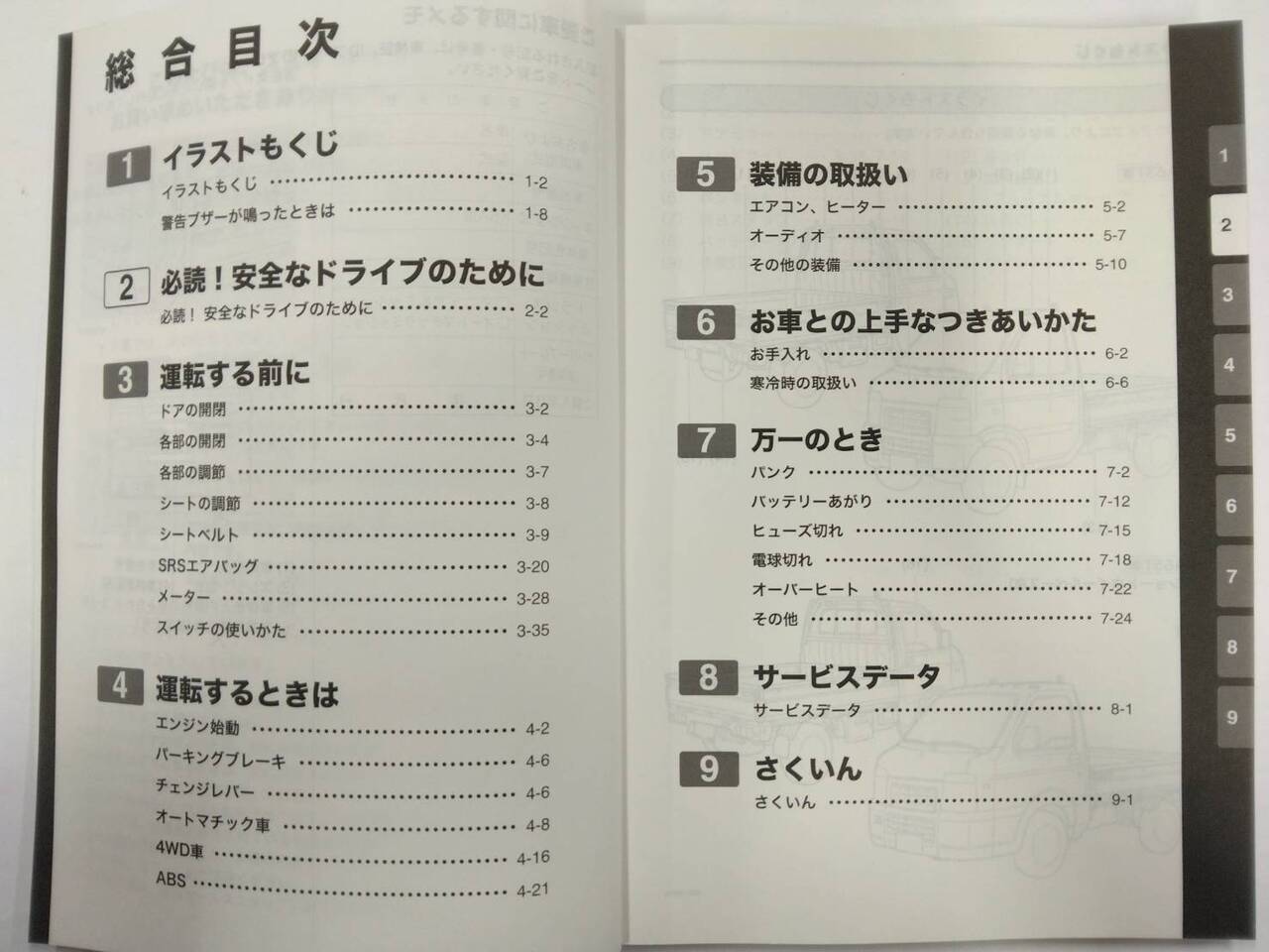 取扱説明書 　SUZUKI CARRY (中古)