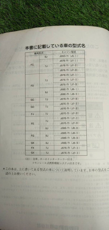 マニュアル　取扱説明書 　【日野】　【レンジャー】 (中古)