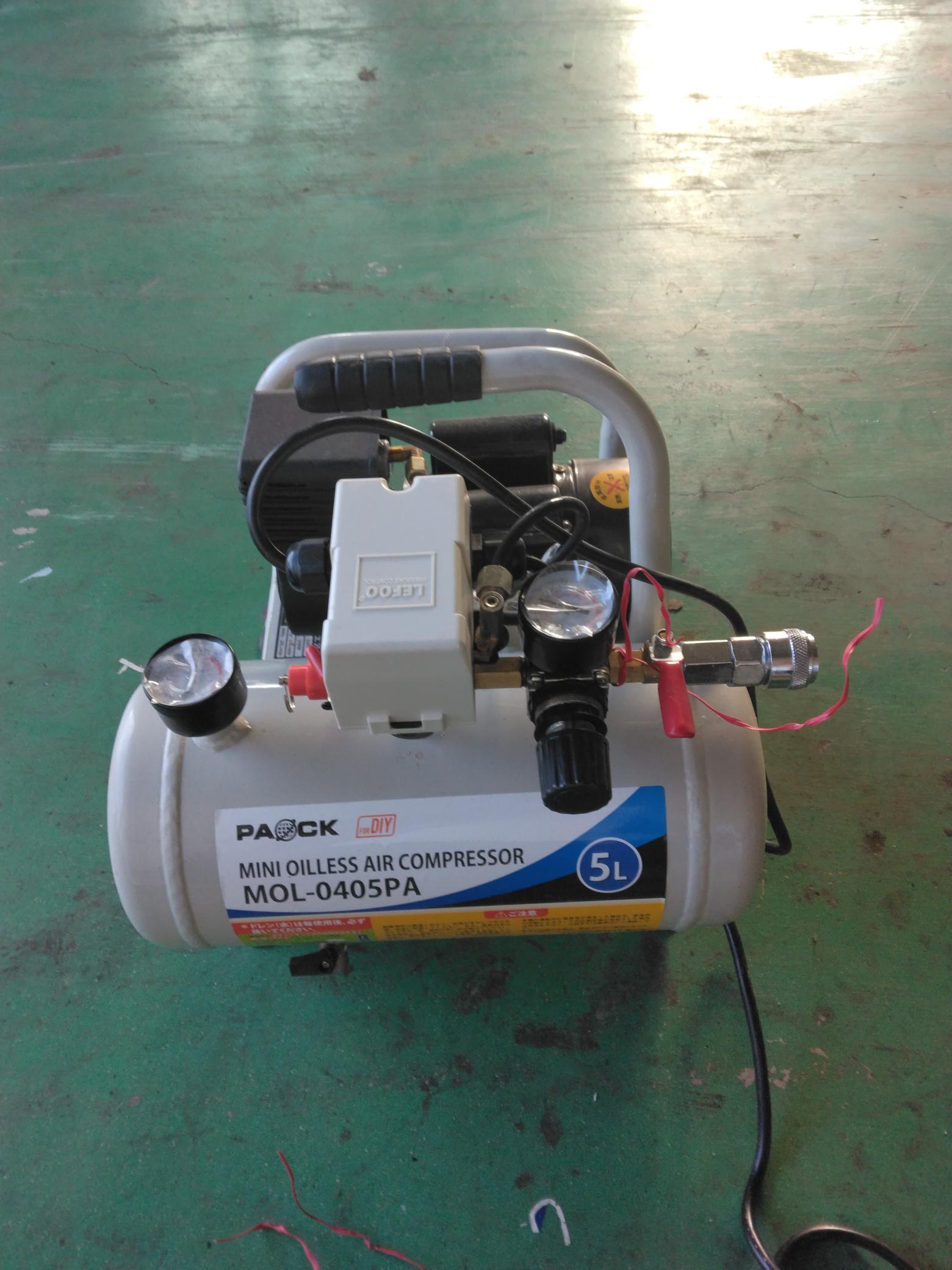 エアーコンプレッサー 【株式会社パオック】【MOL-0405PA】(中古 エアーコンプレッサー 【株式会社パオック】【MOL-0405PA】(中古
