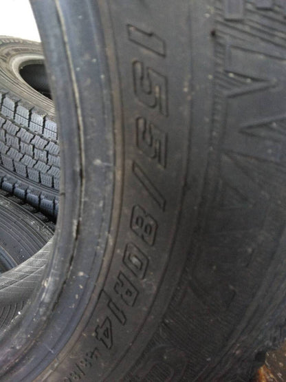 スタッドレスタイヤ　4本　グットイヤー　155/80R14（中古）