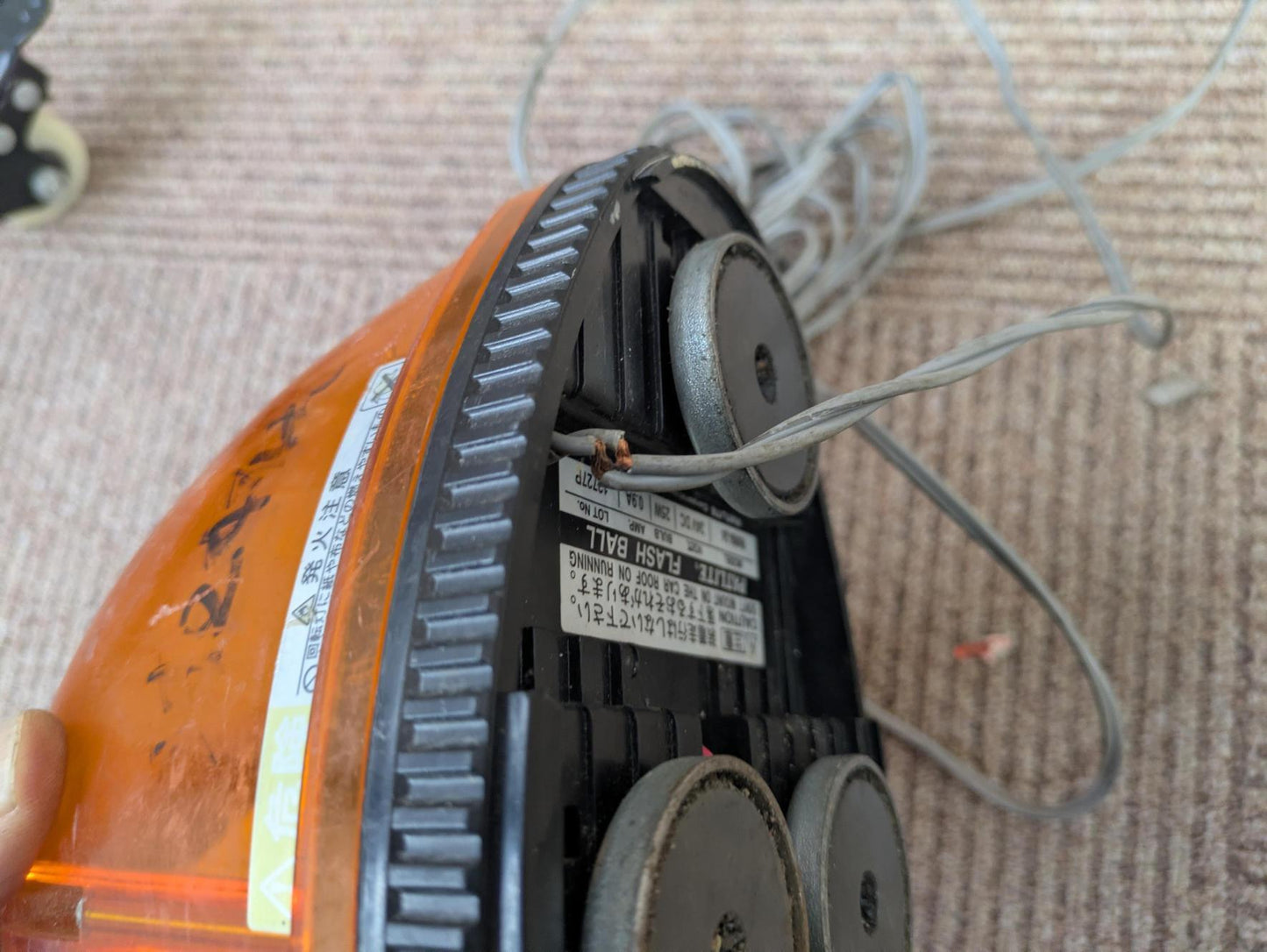 パトランプ　（パトライト）FLASH　BALL　RWM-24 0.9A/24V（中古）