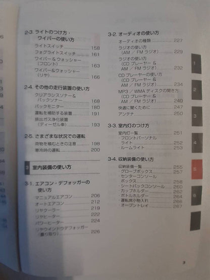 取扱説明書 　トヨタ　ハイエース　 (中古)