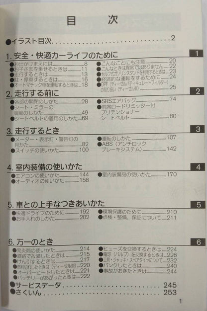 取扱説明書 　NISSAN CARAVAN (中古)