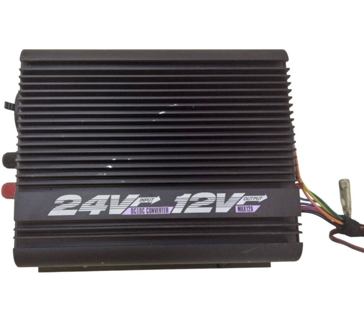 DC-DCコンバーター セルスター DC12V 12A 24V→12V変換用（中古）