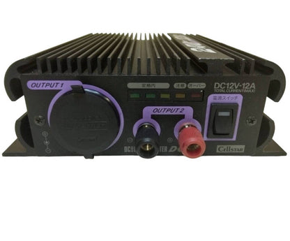 DC-DCコンバーター セルスター DC12V 12A 24V→12V変換用（中古）