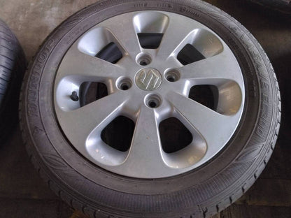 タイヤ　ホイール付き　4本　【ダンロップ】【155/65R14 】（中古）