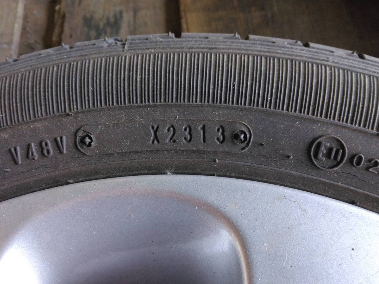 タイヤ　ホイール付き　4本　【ダンロップ】【155/65R14 】（中古）