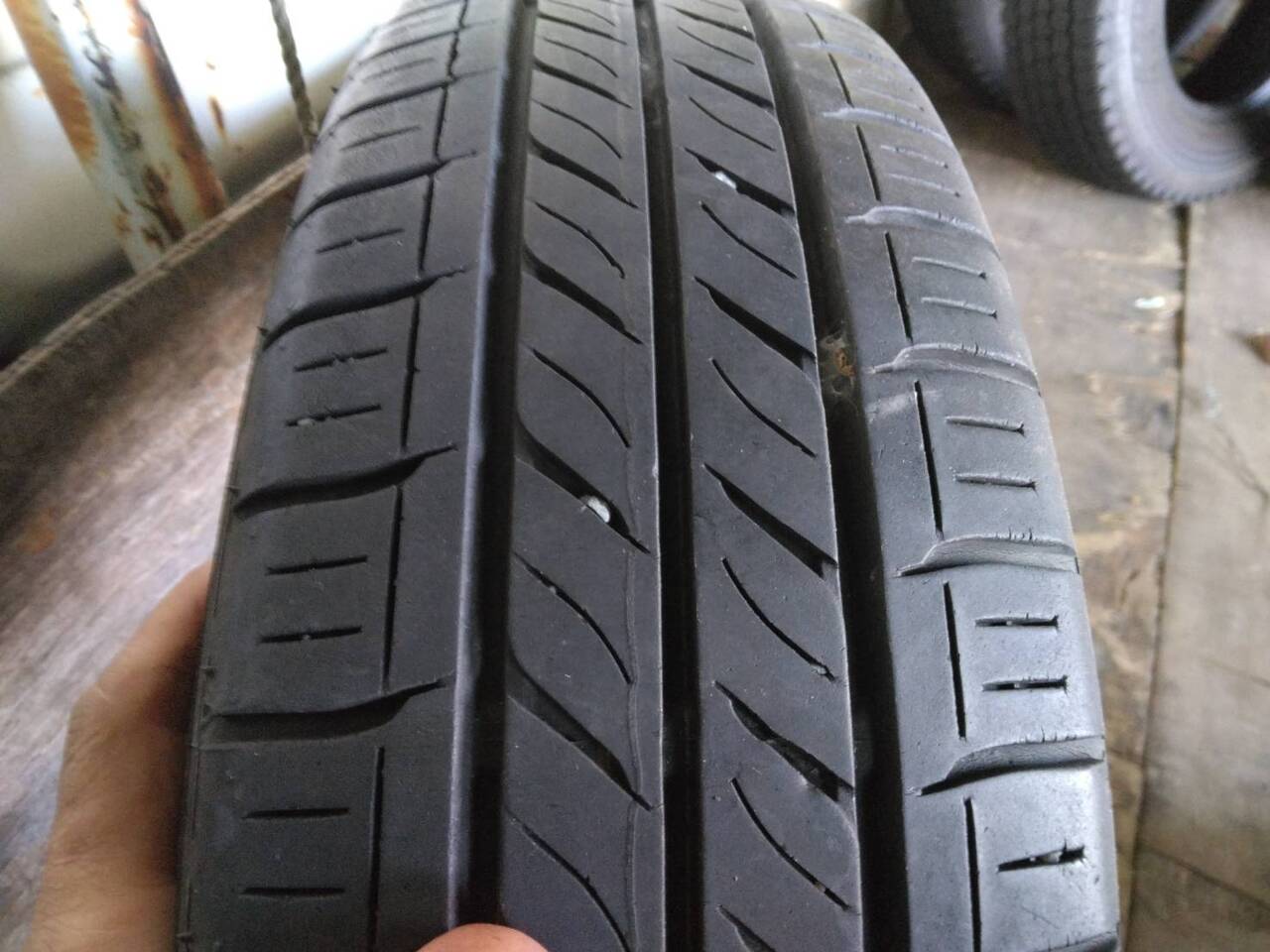 タイヤ　ホイール付き　4本　【ダンロップ】【155/65R14 】（中古）