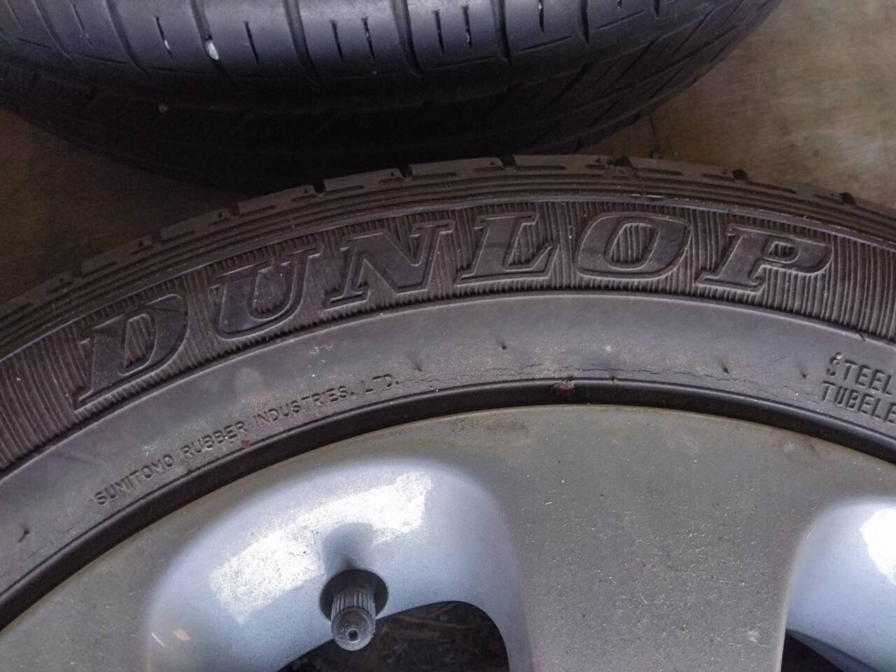 タイヤ　ホイール付き　4本　【ダンロップ】【155/65R14 】（中古）