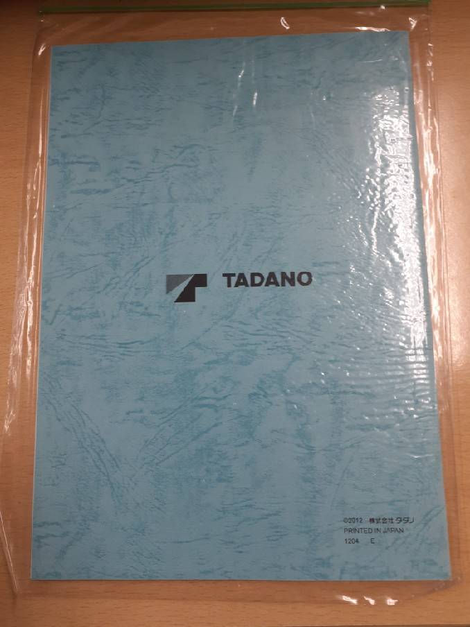 取扱説明書　カーゴクレーン用特別仕様　（中古）