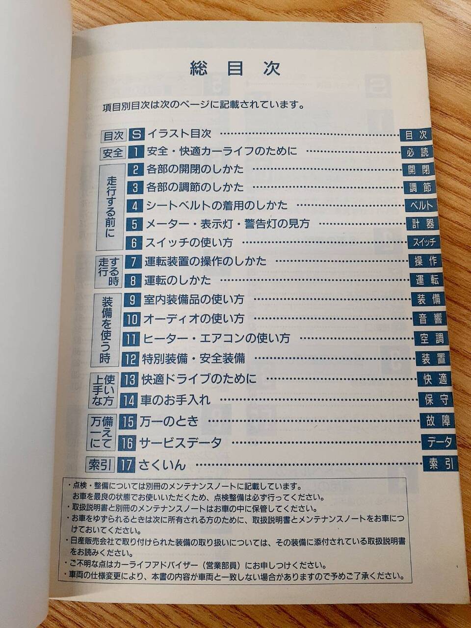 取扱説明書 　日産　アトラス (中古)